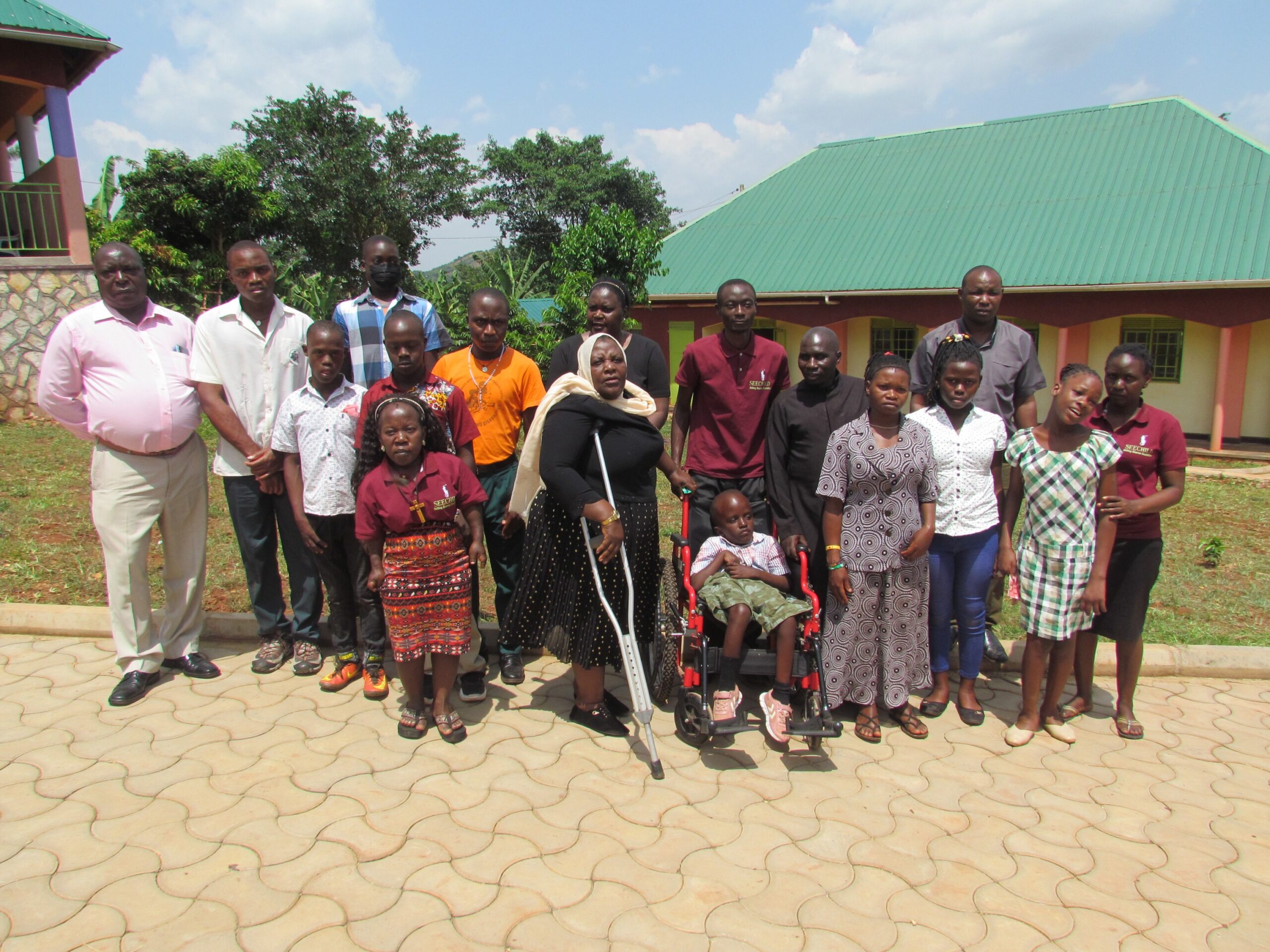 Group photo with Hon. Safia Nalule of the Equal Opportunities Commission